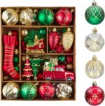 36Ct Shatterproof Christmas Ball Ornaments Set - Red, Gold & Green Classic Tree Decorations for Holiday, Wedding & Birthday Parties - Image 7