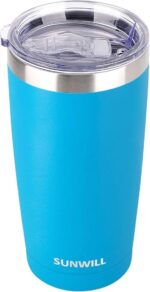 20 Oz Insulated Travel Coffee Tumbler - Stylish Powder Coated Black Stainless Steel Mug with Lid for Outdoor Adventures - Image 15