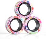 Magnetic Rings Fidget Toy Set, Idea ADHD Fidget Toys, Adult Fidget Magnets Spinner Rings for Anxiety Relief Therapy, Fidget Pack Great Gift for Adults Teens Kids Easter Basket Stuffers (3PCS) - Image 8