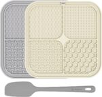 Upgrade Your Pet's Mealtime: 2 Pack Lick Mats for Dogs & Cats - 8.5" Slow Feeder Pads with Suction Cups for Anxiety Relief & Boredom Reduction - Image 10