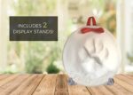 Ultimate Pawprint Keepsake Kit - Create Cherished Christmas Ornaments for Your Pets! Includes Personalization Tool & Display Stands, Non-Toxic Air-Dry Clay, Makes 2 Keepsakes!