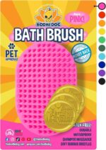 Shampoo Brush - Premium Pet Grooming & Bathing Tool for Dogs and Cats - Ideal for Long & Short Hair - Versatile Scrubber for Relaxing Showers (Black) - Image 9