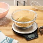 Digital Kitchen Scale - Sleek LCD Display, Weighs Up to 11 lbs, Batteries Included, Black & Stainless Steel Design - Image 5