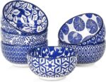 Vibrant  Ceramic Dipping Bowls Set - 6 Assorted 4 OZ Mini Bowls for Dipping & Side Dishes, Microwave & Dishwasher Safe! - Image 9