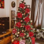 15 PCS Glitter Poinsettia Flowers with Clips - Perfect for Christmas Tree, Wreaths, and Holiday Decor - Image 4