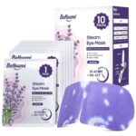 Indulge in Relaxation: 10-Pack Lavender Scented Steam Eye Masks - Self-Heating Disposable Spa Compress for Ultimate Eye Comfort & Travel Essentials