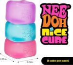 Needoh Nice Cube - Ultimate Sensory Squeeze Toy for Stress Relief - 2.25" Super Solid Squish - Image 4