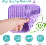 2-Pack Lick Mat for Dogs & Cats with Suction Cups - Anxiety Relief & Boredom Buster, Perfect for Bathing & Grooming with Peanut Butter Fun! - Image 6