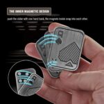 Fidget Toys Adults, EDC Metal Fidget Slider, Magnetic Poker Push Card, Adult Fidget Toy for Anxiety ADHD, Cool Office Gadgets Gift for Dad Teens, Fidgets Toy for Men - Image 3