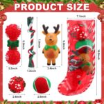 6 Pack Christmas Dog Toys - Squeaky Plush Chew Set with Interactive Rope, Perfect Holiday Stocking Stuffers for Small & Medium Dogs! - Image 3