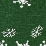 Elegant Green Snowflakes Embroidered Table Runner for Christmas - 14x54 Inches - Image 8