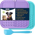 2-Pack Lick Mat for Dogs & Cats with Suction Cups - Anxiety Relief & Boredom Buster, Perfect for Bathing & Grooming with Peanut Butter Fun!