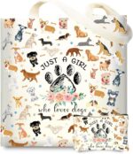 Adorable Reusable Grocery Bag for Dog Lovers - Perfect Gift for Dog Moms, Sisters, and Friends!