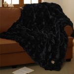 Gentlesoft Fluffy Faux Fur Blanket - Cozy Twin Size Tie-Dye Taupe Throw for Couch & Bedroom, Perfect Gift for Women, 60x80 Inch - Image 16