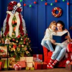 Large Buffalo Plaid Burlap Red and Black Christmas Tree Topper Gift Bow - Handmade Holiday Decoration (13 x 29 Inch) - Image 2