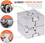 Ultimate Fidget Cube & Metal Infinity Cube - Stress Relief Toys for Adults, Teens & Kids - Durable Sensory Gifts for Anxiety & ADHD - Image 2