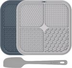 Upgrade Your Pet's Mealtime: 2 Pack Lick Mats for Dogs & Cats - 8.5" Slow Feeder Pads with Suction Cups for Anxiety Relief & Boredom Reduction - Image 13