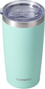 20 Oz Insulated Travel Coffee Tumbler - Stylish Powder Coated Black Stainless Steel Mug with Lid for Outdoor Adventures - Image 10