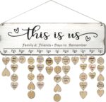 Wooden Family Birthday Reminder Calendar - Perfect Gift for Mom, Grandma, and Granny for Mother's Day, Birthdays, and Christmas - Heartwarming FAMILY Sayings Design - Image 9