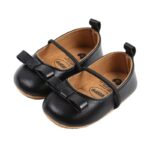 Infant Baby Girls' Mary Jane Shoes with Bowknot - Elegant Wedding Slippers for Special Occasions - Image 12