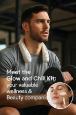 Ultimate Portable Neck Fan & Face Ice Roller Set – Bladeless Cooling with 3 Speeds, USB Rechargeable 5200mAh Battery, Perfect for Puffiness Relief & Post-Workout Refreshment! - Image 4