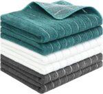 Super Absorbent 100% Cotton Waffle Weave Dish Towels Set - 4 Pack Kitchen Hand Cloths for Drying and Cleaning (17 x 25 Inches) - Image 12