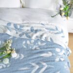 Ultra-Soft Cream Knit Throw Blanket - Lightweight & Fluffy 50x60 Inches for Couch & Bed - Image 15