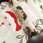 Festive Embroidered Snowman & Snowflakes Christmas Table Runner - 14x70 Inches Winter Dresser Scarf for Holiday Home Decor & Dinner Parties - Image 5
