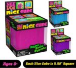 Needoh Nice Cube - Ultimate Sensory Squeeze Toy for Stress Relief - 2.25" Super Solid Squish - Image 2