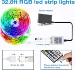 Transform Your Space with  32.8Ft Color Changing LED Strip Lights - Remote Control & Power Supply Included! - Image 3