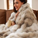 Gentlesoft Fluffy Faux Fur Blanket - Cozy Twin Size Tie-Dye Taupe Throw for Couch & Bedroom, Perfect Gift for Women, 60x80 Inch