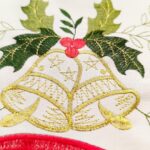 Festive Embroidered Snowman & Snowflakes Christmas Table Runner - 14x70 Inches Winter Dresser Scarf for Holiday Home Decor & Dinner Parties - Image 3