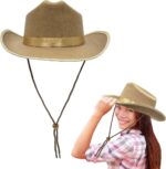Dreidel Company Kids Cowboy Felt Western Hat - Perfect for Dress Up, Pretend Play, and Party Favors - 22" Circumference - Image 10