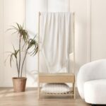 Ultra-Soft Cream Knit Throw Blanket - Lightweight & Fluffy 50x60 Inches for Couch & Bed - Image 6