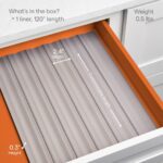Spiceliner Universal Spice Rack Drawer Organizer - 10' Roll in Gray - Image 4