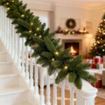 9FT Pre-Lit Battery Operated Christmas Garland with Lights - Perfect Holiday Decor for Mantle, Stairs, and Door!