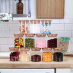 Premium Glass Spice Jars Set - 12 Piece 6oz Airtight Containers with Wooden Lids & Labels for Kitchen Organization - Perfect for Herbs, Tea, Sugar, Salt, Coffee, and More! - Image 9