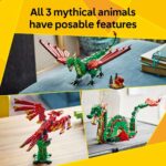 Creator 3-in-1 Medieval Dragon Set - Build Your Own Dragon, Sea Serpent, or Phoenix - Perfect Fantasy Gift for Kids Ages 9+ - 31161 - Image 4