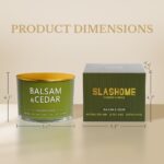Luxury Balsam Cedar 3-Wick Soy Candle - 12oz, Long-Lasting 60+ Hour Burn, Perfect Holiday Gift for Men & Women, Elegant Winter Home Decor - Image 6