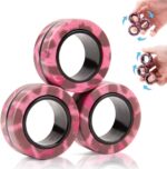 Magnetic Rings Fidget Toy Set, Idea ADHD Fidget Toys, Adult Fidget Magnets Spinner Rings for Anxiety Relief Therapy, Fidget Pack Great Gift for Adults Teens Kids Easter Basket Stuffers (3PCS) - Image 9