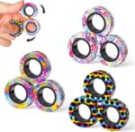 Magnetic Rings Fidget Toy Set, Idea ADHD Fidget Toys, Adult Fidget Magnets Spinner Rings for Anxiety Relief Therapy, Fidget Pack Great Gift for Adults Teens Kids Easter Basket Stuffers (3PCS) - Image 11