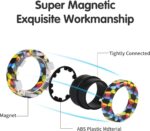Magnetic Rings Fidget Toy Set, Idea ADHD Fidget Toys, Adult Fidget Magnets Spinner Rings for Anxiety Relief Therapy, Fidget Pack Great Gift for Adults Teens Kids Easter Basket Stuffers (3PCS) - Image 2