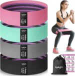 Resistance Bands for Working Out, Fabric Exercise Bands for Legs and Butt, Workout Bands for Women and Men, Booty Band for Yoga Starter Set, Pilates, Rehab, Fitness and Home Workout - Image 9