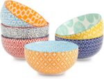 Vibrant  Ceramic Dipping Bowls Set - 6 Assorted 4 OZ Mini Bowls for Dipping & Side Dishes, Microwave & Dishwasher Safe! - Image 10