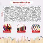 Jumbo Christmas Coloring Poster & Tablecloth - 30x72 Inches Fun Holiday Activity for Kids - Perfect for Parties, Classroom Decorations & Gifts! - Image 2