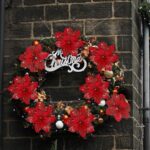 15 PCS Glitter Poinsettia Flowers with Clips - Perfect for Christmas Tree, Wreaths, and Holiday Decor - Image 6