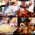Meat Thermometer Digital - Instant Read Food Thermometer for Cooking and Grilling Stocking Stuffers for Men Christmas Gifts for Men - Image 7