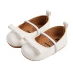 Infant Baby Girls' Mary Jane Shoes with Bowknot - Elegant Wedding Slippers for Special Occasions - Image 11
