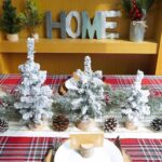 Charming Set of 3 Mini Flocked Christmas Trees with Wood Base - Perfect for Holiday Decor and Table Centerpieces (8.1"-12" Tall) - Image 4