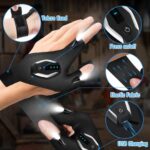 LED Flashlight Gloves - Perfect Stocking Stuffer Gifts for Men, Ideal for Christmas, Anniversaries, and Birthdays - Essential Camping Gadgets for Fishing and Repairing - Image 3